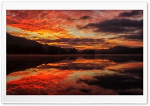 Loch Achray Sunrise Ultra HD Wallpaper for 4K UHD Widescreen desktop, tablet & smartphone