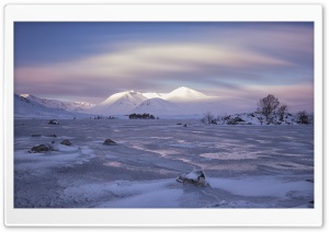 Lochan na h Achlaise Frozen Lake Ultra HD Wallpaper for 4K UHD Widescreen desktop, tablet & smartphone