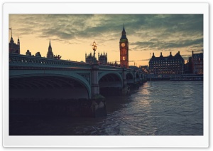 London At Dusk Ultra HD Wallpaper for 4K UHD Widescreen desktop, tablet & smartphone