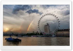London Eye And Rainbows Ultra HD Wallpaper for 4K UHD Widescreen desktop, tablet & smartphone