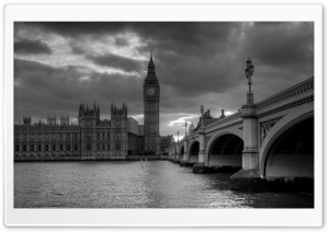London In Black And White Ultra HD Wallpaper for 4K UHD Widescreen desktop, tablet & smartphone