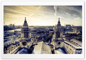 London Panorama From St Paul's Ultra HD Wallpaper for 4K UHD Widescreen desktop, tablet & smartphone