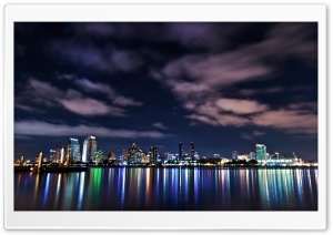 London Skyline At Night Ultra HD Wallpaper for 4K UHD Widescreen desktop, tablet & smartphone