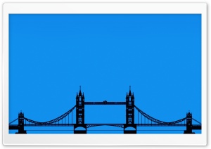 London Tower Bridge Silhouette Ultra HD Wallpaper for 4K UHD Widescreen desktop, tablet & smartphone