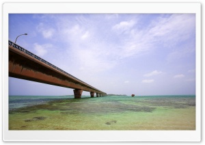 Long Bridge Oceanscape 4K UHD Wallpaper for Widescreen and UltraWide Desktop, UltraHD TV, Smartphone, Tablet