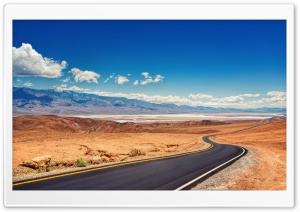 Long Desert Road Ultra HD Wallpaper for 4K UHD Widescreen desktop, tablet & smartphone