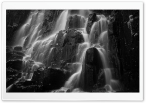 Long Exposure Brudslojan Waterfall Sweden 4K UHD Wallpaper for Widescreen and UltraWide Desktop, UltraHD TV, Smartphone, Tablet