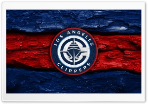 Los Angeles Clippers Wooden Logo 4K UHD Wallpaper for Widescreen and UltraWide Desktop, UltraHD TV, Smartphone, Tablet