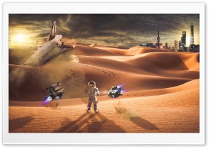 Lost Astronaut Ultra HD Wallpaper for 4K UHD Widescreen desktop, tablet & smartphone