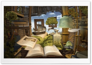 Lost In A Good Book Ultra HD Wallpaper for 4K UHD Widescreen desktop, tablet & smartphone