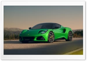 Lotus Emira Vivid Green Racetrack 4K UHD Wallpaper for Widescreen and UltraWide Desktop, UltraHD TV, Smartphone, Tablet