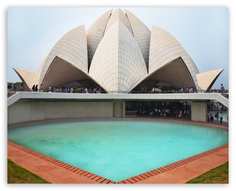 Lotus Temple_India UltraHD Wallpaper for Fullscreen 5:4 ;