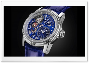 Louis Moinet Watch Blue Tempograph Ultra HD Wallpaper for 4K UHD Widescreen desktop, tablet & smartphone