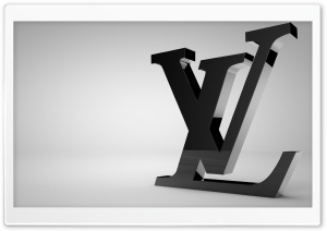 Louis Vuitton Shiny Black Logo Ultra HD Wallpaper for 4K UHD Widescreen desktop, tablet & smartphone