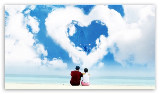 love and clouds UltraHD Wallpaper for HD 16:9 ;