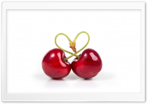 Love Heart Cherries Ultra HD Wallpaper for 4K UHD Widescreen desktop, tablet & smartphone