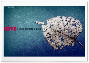 Love Like Leaf Ultra HD Wallpaper for 4K UHD Widescreen desktop, tablet & smartphone