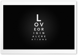 Love Typography Ultra HD Wallpaper for 4K UHD Widescreen desktop, tablet & smartphone