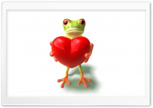 lovefrog3d Ultra HD Wallpaper for 4K UHD Widescreen Desktop, Lockscreen, Screensaver, TV, Tablet, Smartphone