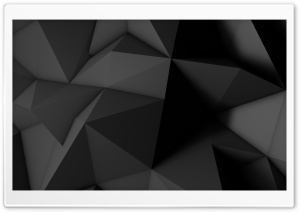 Low Poly Dark Black Background Ultra HD Wallpaper for 4K UHD Widescreen desktop, tablet & smartphone