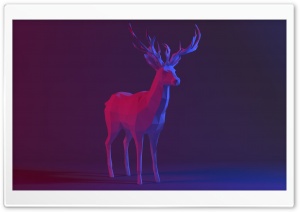 Low Poly Deer Ultra HD Wallpaper for 4K UHD Widescreen desktop, tablet & smartphone