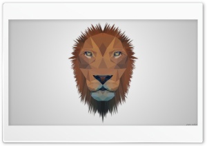 Low Poly Lion Ultra HD Wallpaper for 4K UHD Widescreen desktop, tablet & smartphone