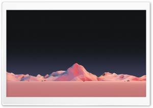 Low Poly Simple Mountain Landscape Ultra HD Wallpaper for 4K UHD Widescreen desktop, tablet & smartphone