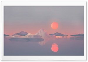 Low Poly Sunset Ultra HD Wallpaper for 4K UHD Widescreen desktop, tablet & smartphone