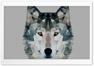 Low Polygonal Wolf Ultra HD Wallpaper for 4K UHD Widescreen desktop, tablet & smartphone