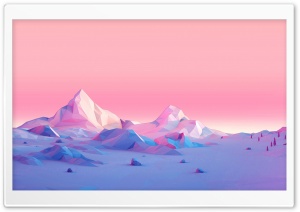 Lowpoly, Mountains, Landscape Ultra HD Wallpaper for 4K UHD Widescreen desktop, tablet & smartphone