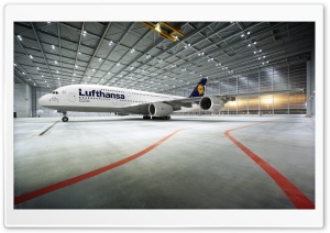 Lufthansa 380 800 Airbus Ultra HD Wallpaper for 4K UHD Widescreen desktop, tablet & smartphone