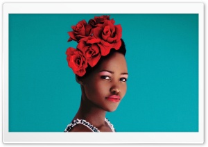 Lupita Nyongo Portrait Ultra HD Wallpaper for 4K UHD Widescreen desktop, tablet & smartphone