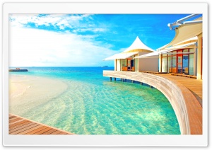 Luxury Water Bungalows Ultra HD Wallpaper for 4K UHD Widescreen desktop, tablet & smartphone