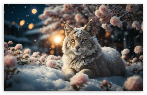 Lynx Cat in Snow UltraHD Wallpaper for UHD 16:9 ; HD 16:9 ; UltraWide 21:9 24:10 32:9 32:10 ; Widescreen 16:10 5:3 ; Fullscreen 4:3 5:4 3:2 ; Tablet 1:1 ; Mobile 9:16 9:19.5 9:20 10:16 2:3 3:5 3:4 ; Dual 16:10 5:3 16:9 4:3 5:4 3:2 ;