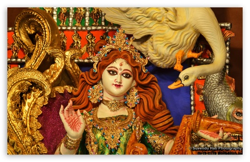 Goddess Saraswati Wallpapers Hindu Goddess Sarasvati Backgrounds Goddess  Of Knowledge Wisdom  Intelligence Images in 4k UHD
