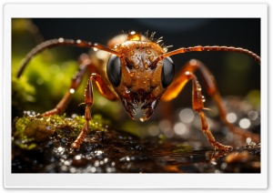 Macro World, Ant 4K UHD Wallpaper for Widescreen and UltraWide Desktop, UltraHD TV, Smartphone, Tablet