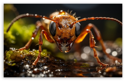Macro World, Ant UltraHD Wallpaper for UHD 16:9 ; HD 16:9 ; UltraWide 21:9 24:10 ; Widescreen 16:10 5:3 ; Fullscreen 4:3 5:4 3:2 ; Tablet 1:1 ;