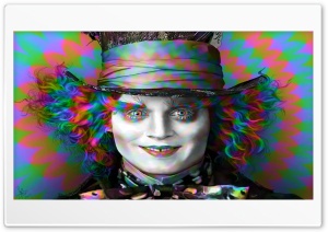Mad Hatter on Drugs 4K UHD Wallpaper for Widescreen and UltraWide Desktop, UltraHD TV, Smartphone, Tablet