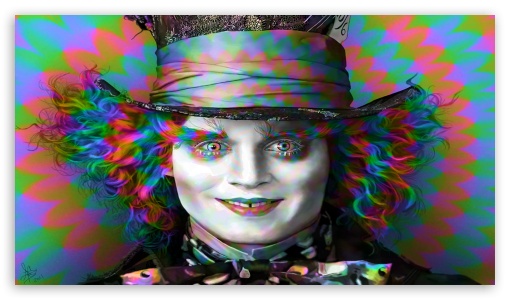 Mad Hatter on Drugs UltraHD Wallpaper for 8K UHD TV 16:9 Ultra High Definition 2160p 1440p 1080p 900p 720p ;
