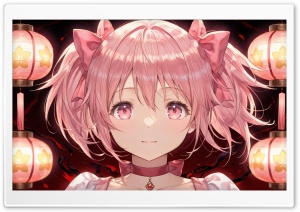 Madoka Kaname The Puella Magi 4K UHD Wallpaper for Widescreen and UltraWide Desktop, UltraHD TV, Smartphone, Tablet