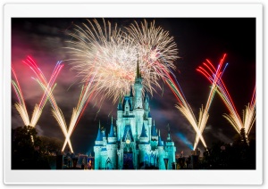 Magic Kingdom Fireworks Ultra HD Wallpaper for 4K UHD Widescreen desktop, tablet & smartphone