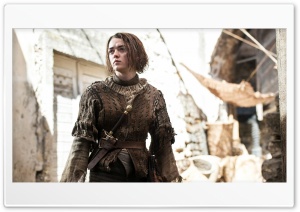 Maisie Williams as Arya Stark Ultra HD Wallpaper for 4K UHD Widescreen Desktop, Lockscreen, Screensaver, TV, Tablet, Smartphone