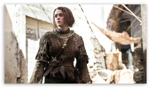 Maisie Williams as Arya Stark UltraHD Wallpaper for HD 16:9 ;