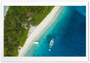 Maldive Island Aerial Photography Ultra HD Wallpaper for 4K UHD Widescreen desktop, tablet & smartphone