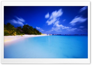 Maldives At Night Ultra HD Wallpaper for 4K UHD Widescreen desktop, tablet & smartphone