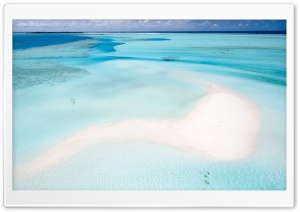 Maldives Tiny Sand Island Drone Photography Ultra HD Wallpaper for 4K UHD Widescreen desktop, tablet & smartphone