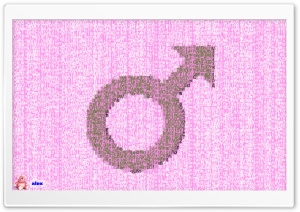 Male Gender Symbol Typography 4K UHD Wallpaper for Widescreen and UltraWide Desktop, UltraHD TV, Smartphone, Tablet