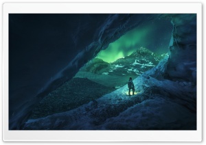 Man, Cave, Winter Ultra HD Wallpaper for 4K UHD Widescreen desktop, tablet & smartphone