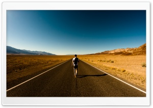 Man On The Road Ultra HD Wallpaper for 4K UHD Widescreen desktop, tablet & smartphone