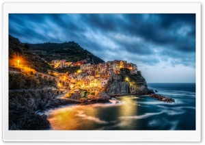 Manarola, Cinque Terre, Italy, Ligurian Sea Ultra HD Wallpaper for 4K UHD Widescreen desktop, tablet & smartphone